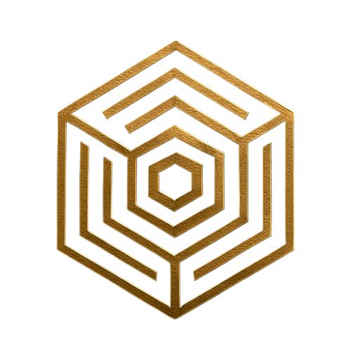 Pixel Web Studio Logo Hexagonal